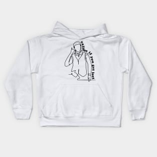 Outline typographic print / Call Me If You Get Lost - 157211329 Kids Hoodie